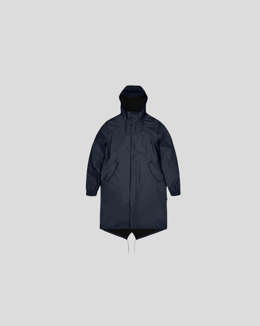 Rains || Fishtail Parka W3 - Navy Rains