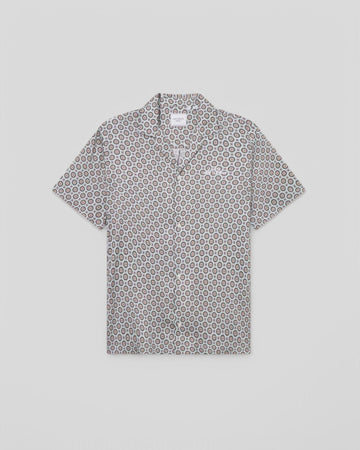 Les Deux || Foulard AOP Shirt - Smoke Green