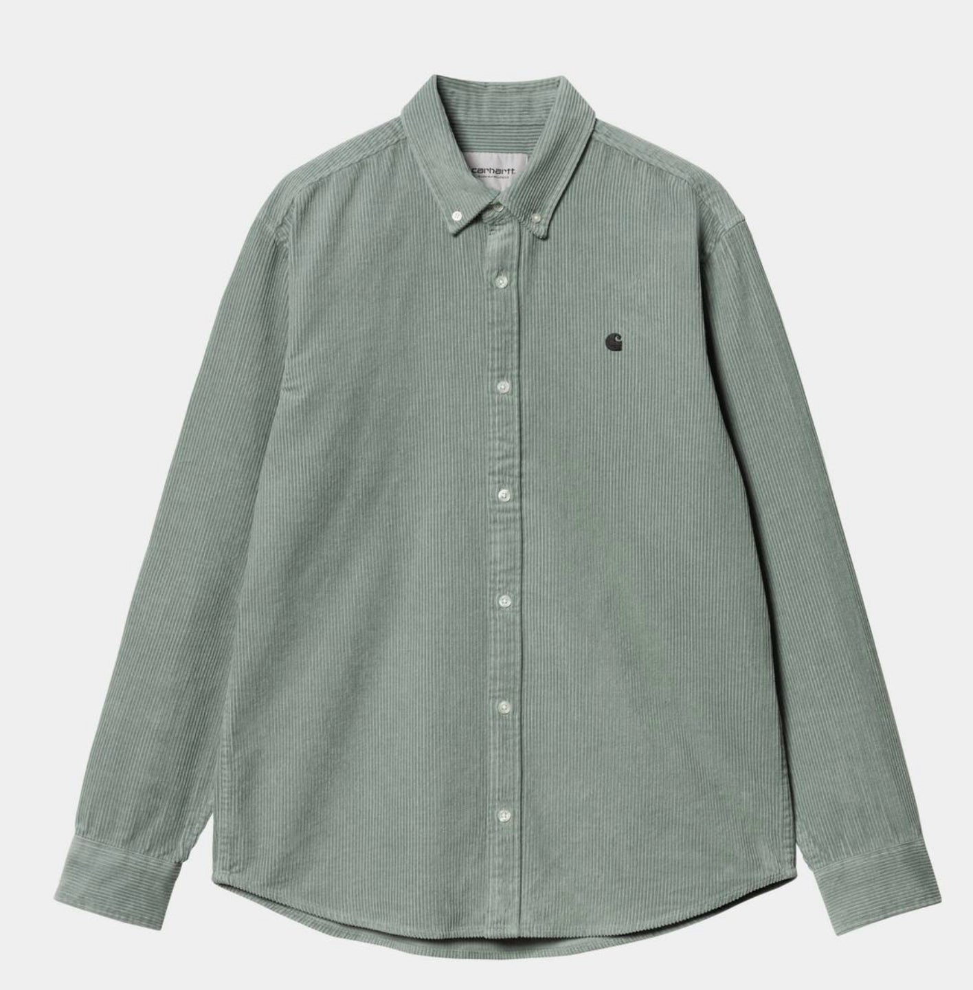 CARHARTT || MADISON CORD SHIRT || Glassy teal / Black