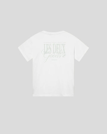 Les Deux || Goods T-shirt - White/ Smoke Green