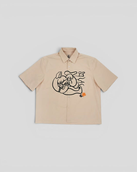 Gouache || La Sieste Shirt - Blanc Crème Gouache