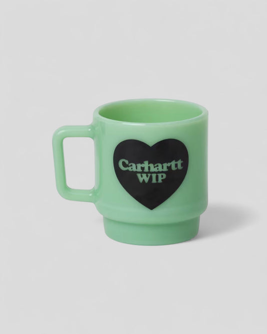Carhartt || Heart Glass Mug - Jade - M’ Carhartt