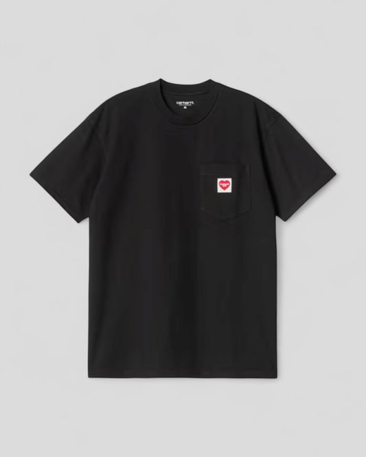 Carhartt || Pocket Heart T-Shirt - Black - M’ Carhartt
