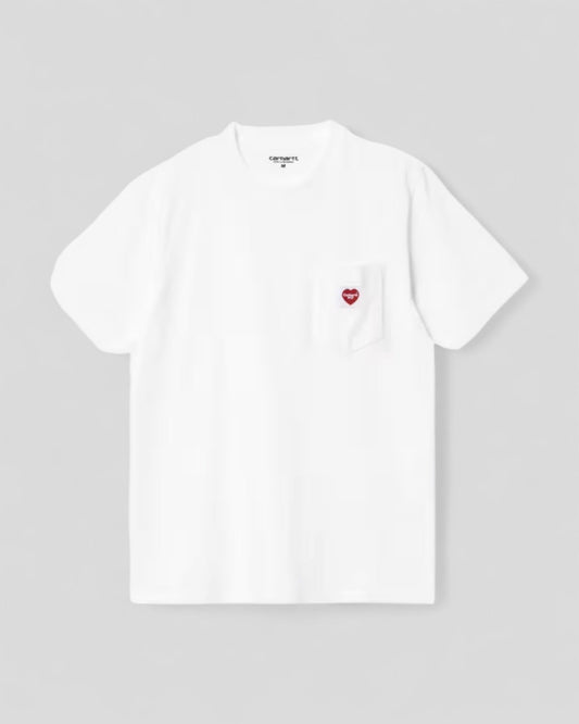 Carhartt || Pocket Heart T-Shirt - White - M’ Carhartt