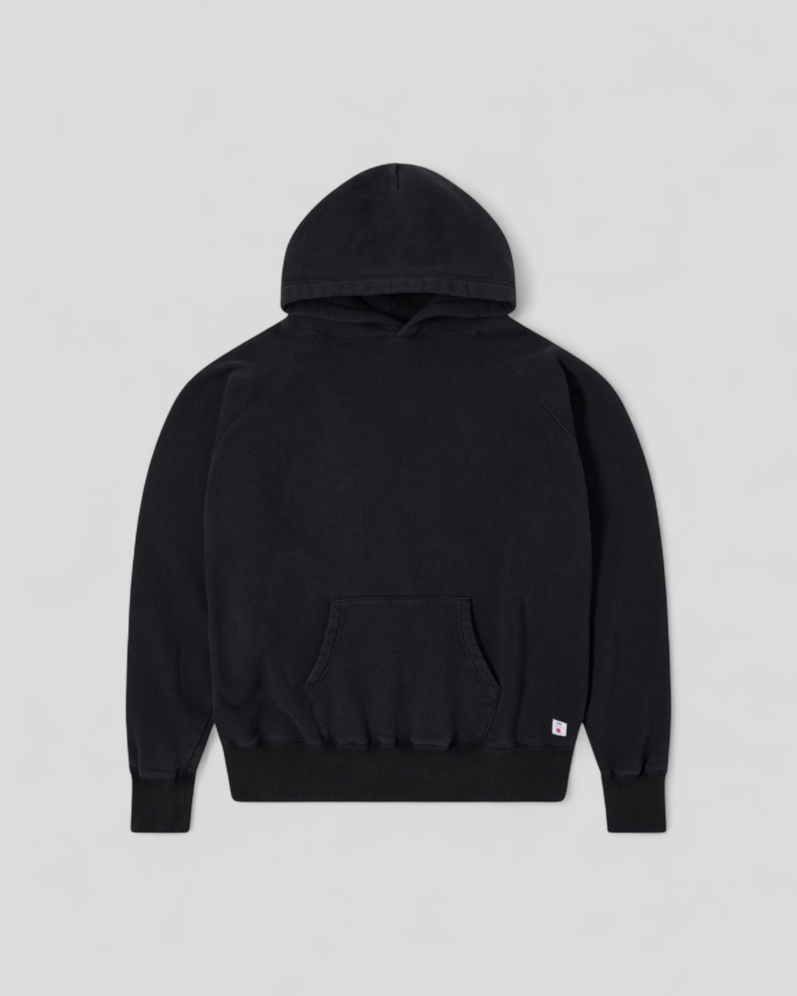 Edwin || Raglan Sleeve Hood - Black Ozone - M’ Edwin