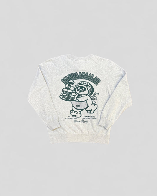 Edwin || Tanuki Sweat - Grey Marl - M’ Edwin