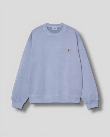 Carhartt || Nelson Sweat - Gentle Blue Garment Dyed - M’ Carhartt