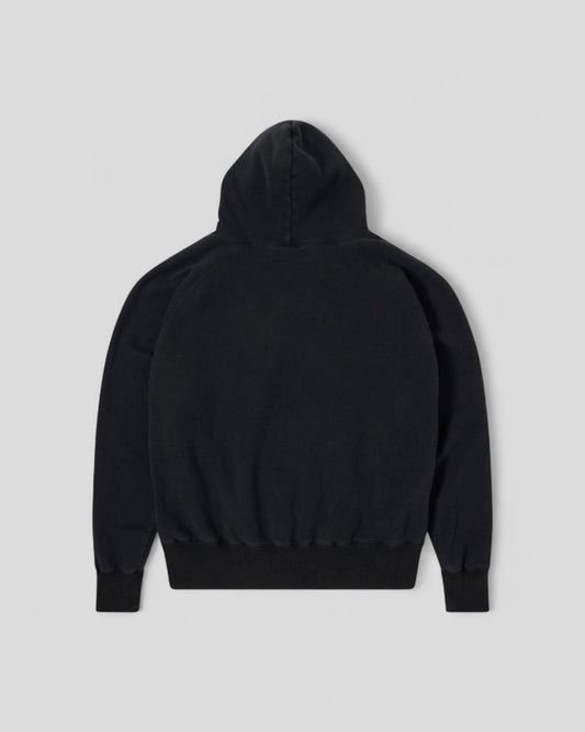 Edwin || Raglan Sleeve Hood - Black Ozone - M’ Edwin