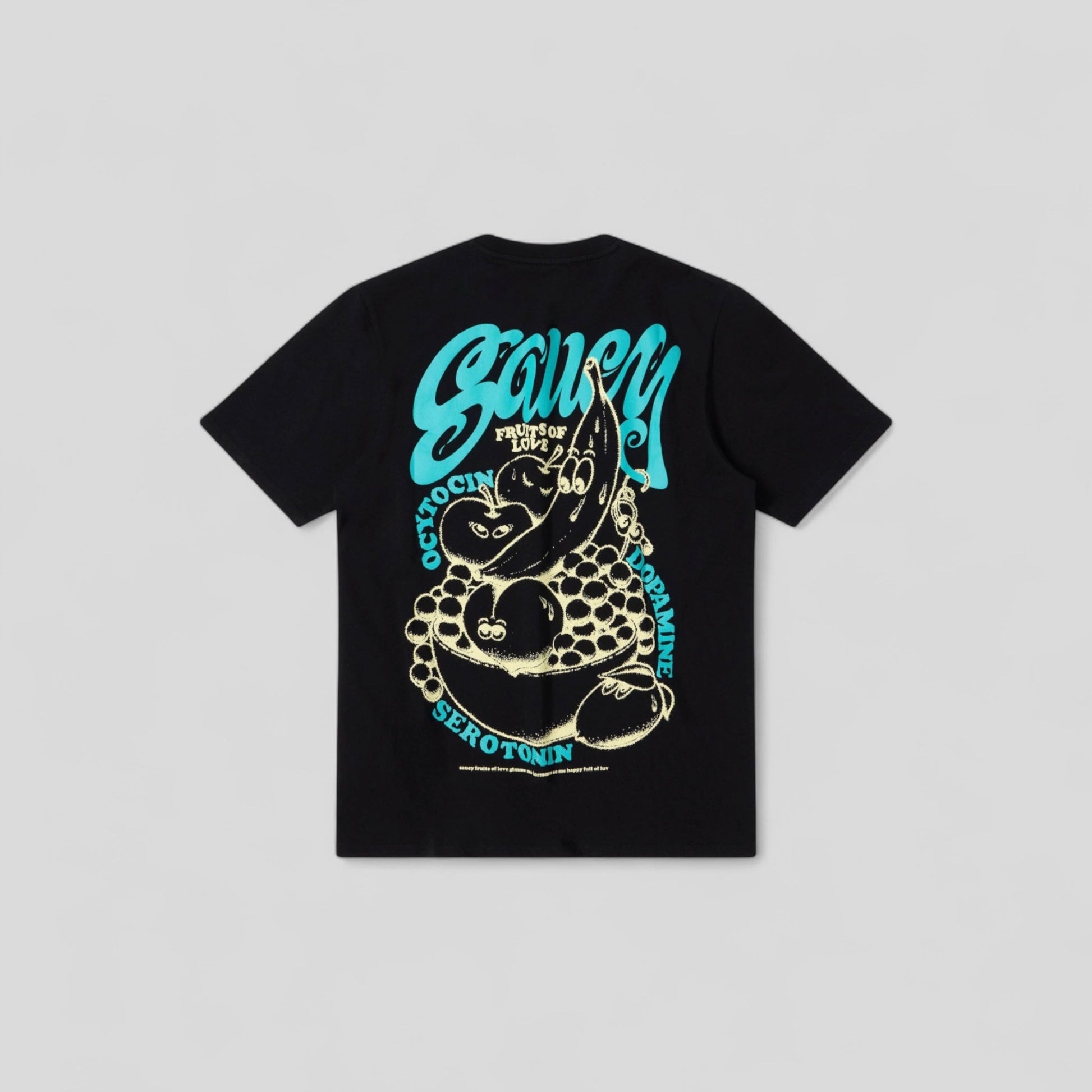 Edwin || Fruits Of Love TS - Black Garment Washed - M" Edwin