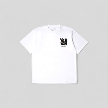 Edwin || United We Stand TS - White Garment Washed - M" Edwin