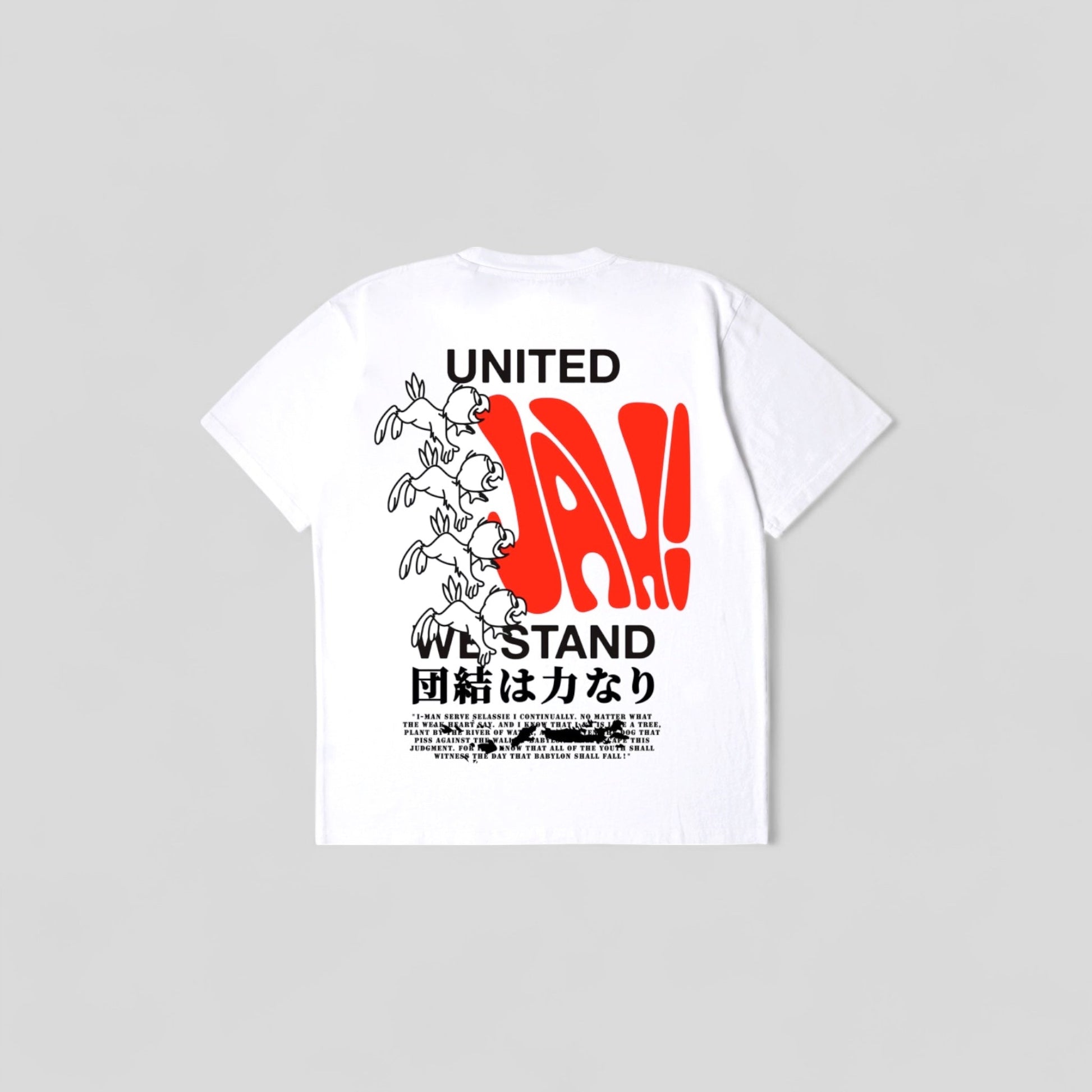 Edwin || United We Stand TS - White Garment Washed - M" Edwin