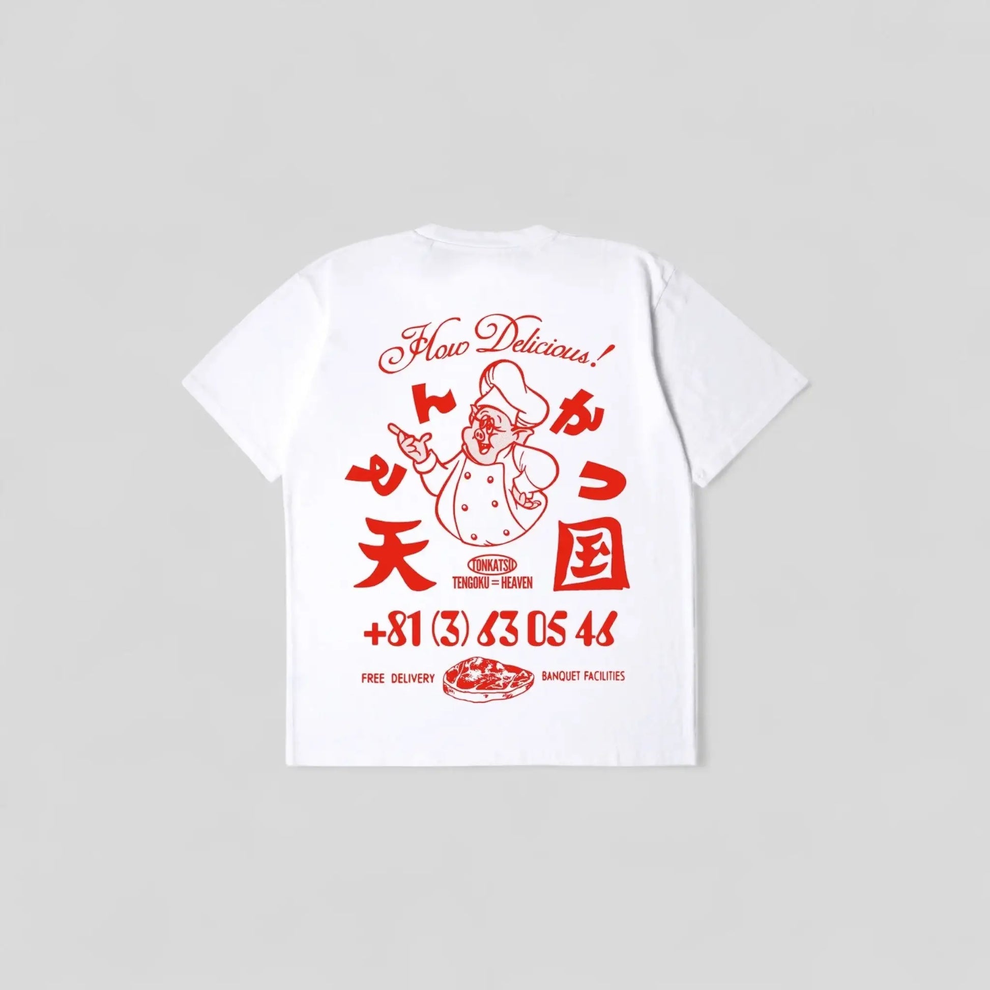 Edwin || Tonkatsu TS - White Garment Washed - M" Edwin