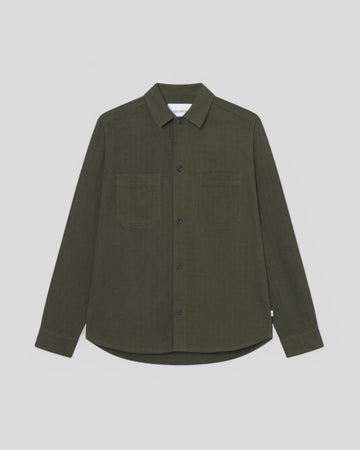 Les Deux || Hamilton Overshirt - Forest Green