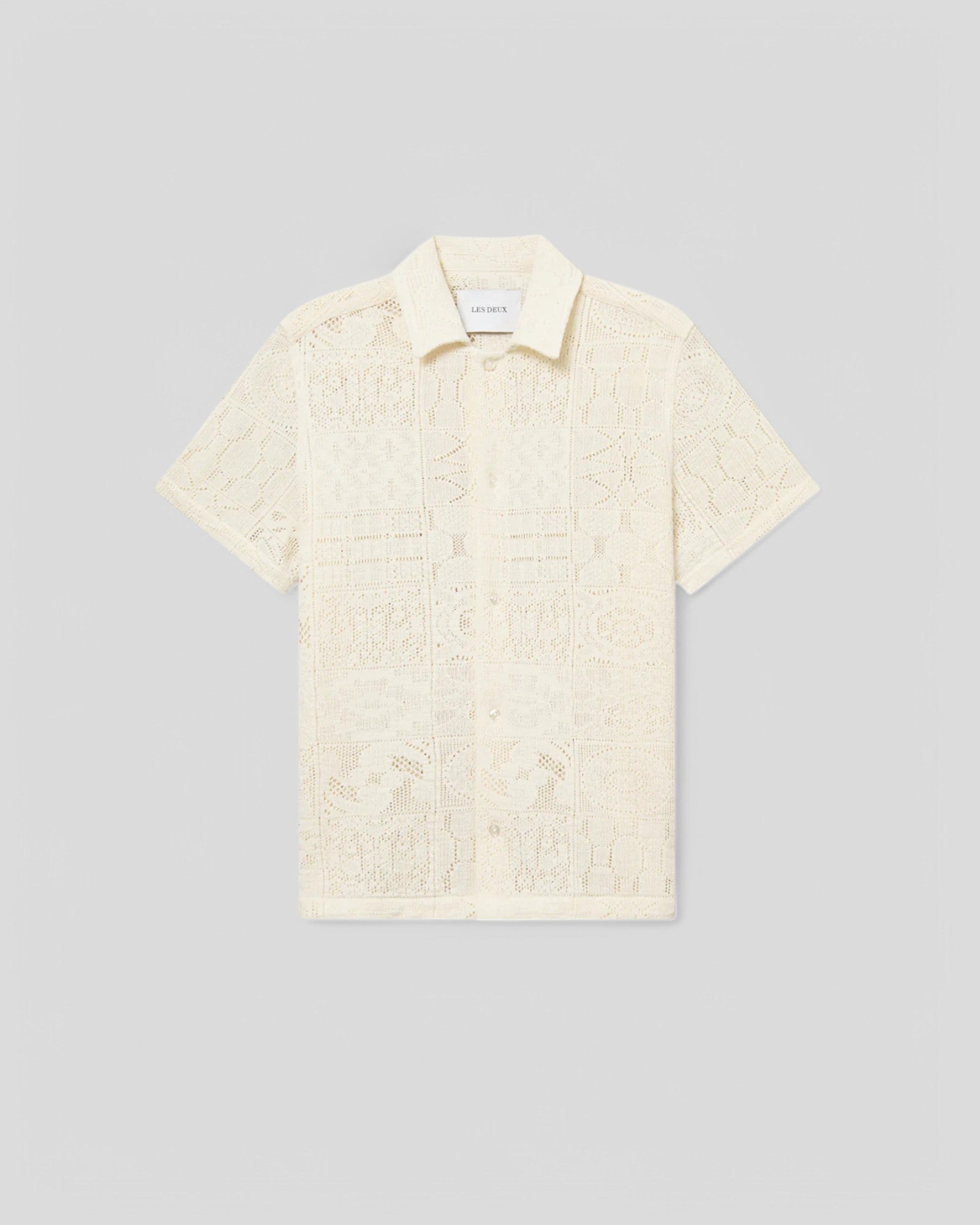 Les Deux || Hector Lace SS Shirt - Ivory Les Deux
