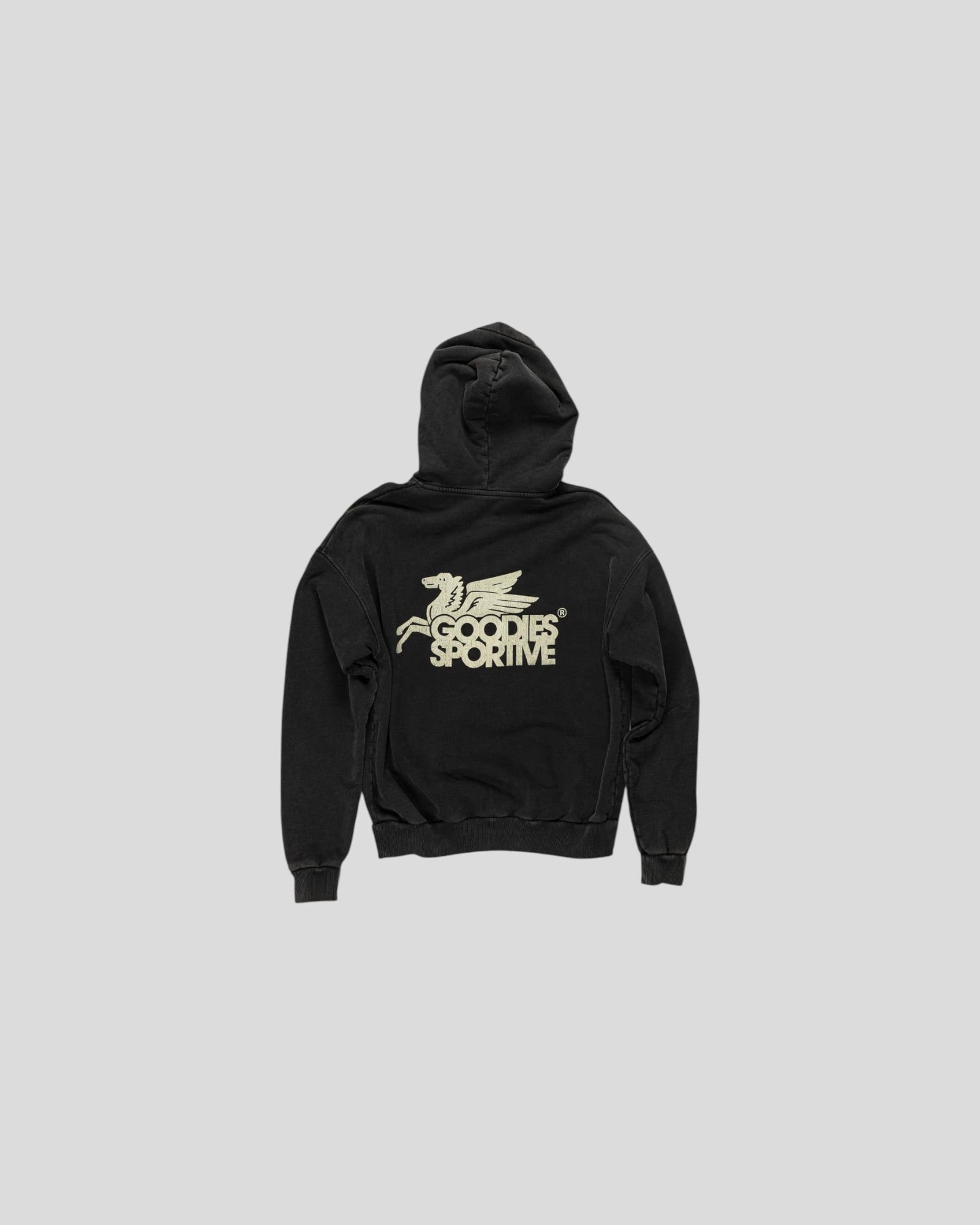 Goodies Sportive || Vintage Pegasus Hoodie - Black Stone Goodies Sportive