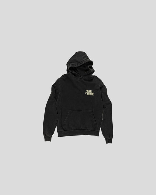 Goodies Sportive || Vintage Pegasus Hoodie - Black Stone Goodies Sportive