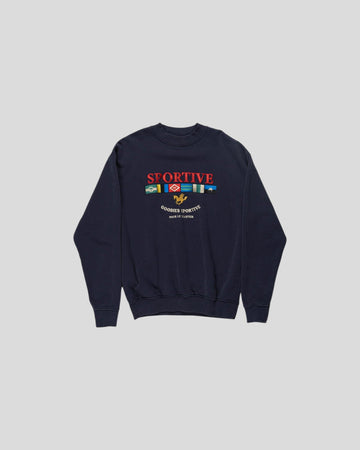 Goodies Sportive || Legacy Flags Crewneck - Navy Blue Goodies Sportive