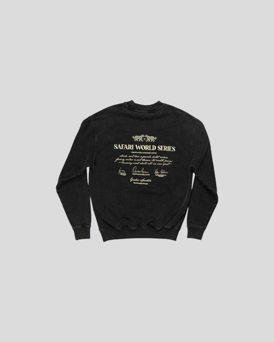 Goodies Sportive || Safari World Series Crewneck - Black Stone Goodies Sportive