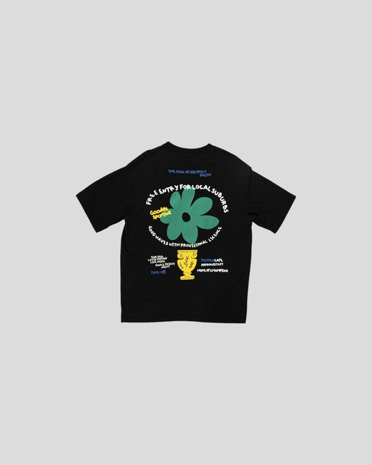 Goodies Sportive || Local Suburbs Tee - Black Goodies Sportive
