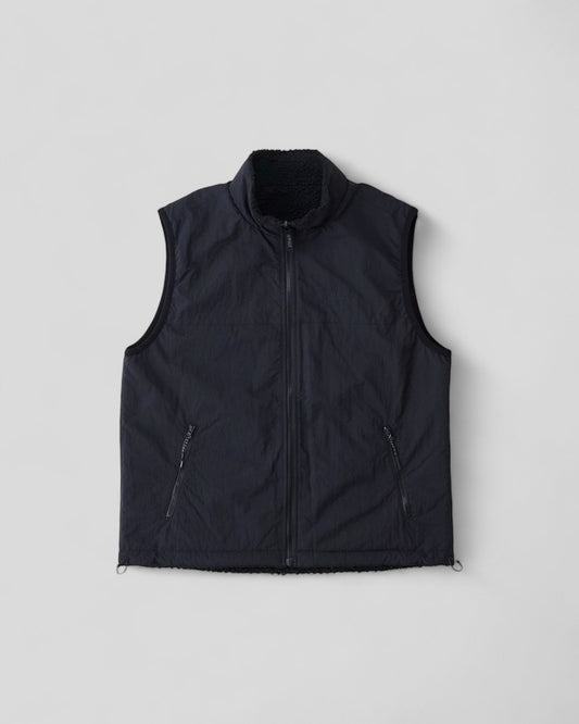 Gramicci || Réversible Sherpa Vest - Charcoal / Black - M' Gramicci