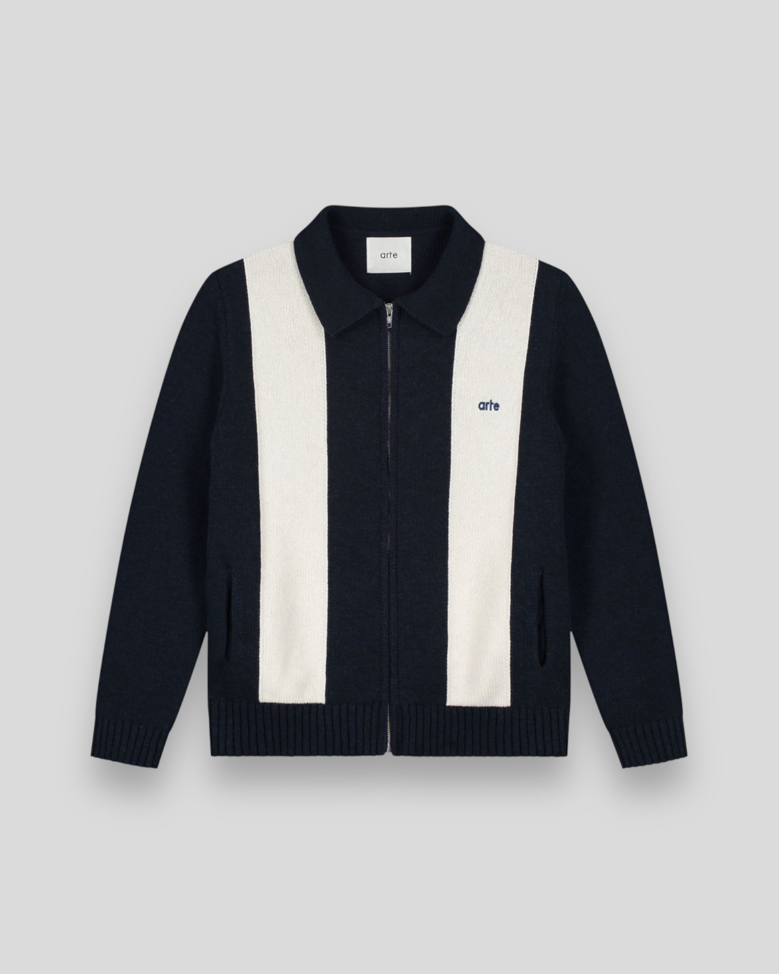 Arte || Cardigan - Blue / White - M’ Arte