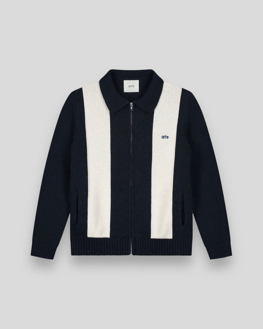 Arte || Cardigan - Blue / White - M’ Arte