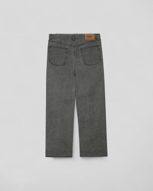 Obey || Classic Wrinkle Baggy Denim - Black Wash - M’ Obey