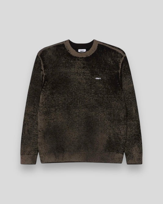 Obey || Spray Effect Sweater - Black Multi - M’ Obey