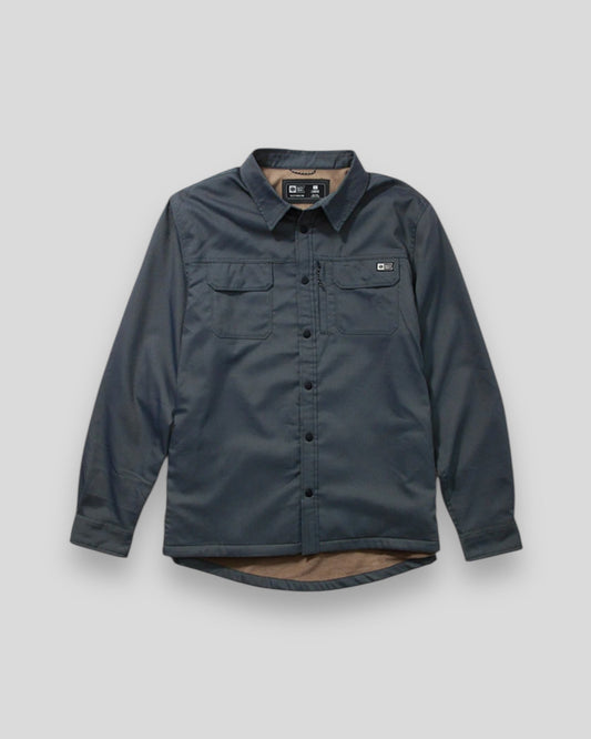 Salty Crew || Fathom LS Tech Shacket - Midnight Navy - M’ Salty Crew
