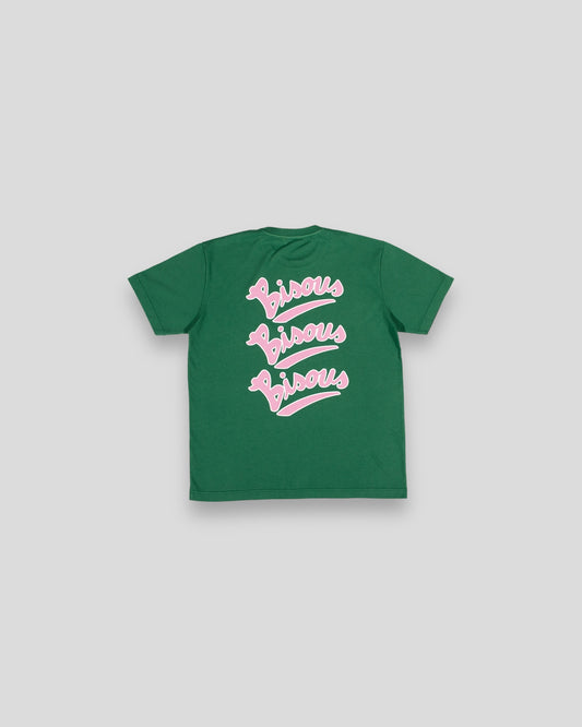 Bisous Skateboards || T-shirt Gianni || Forest Green