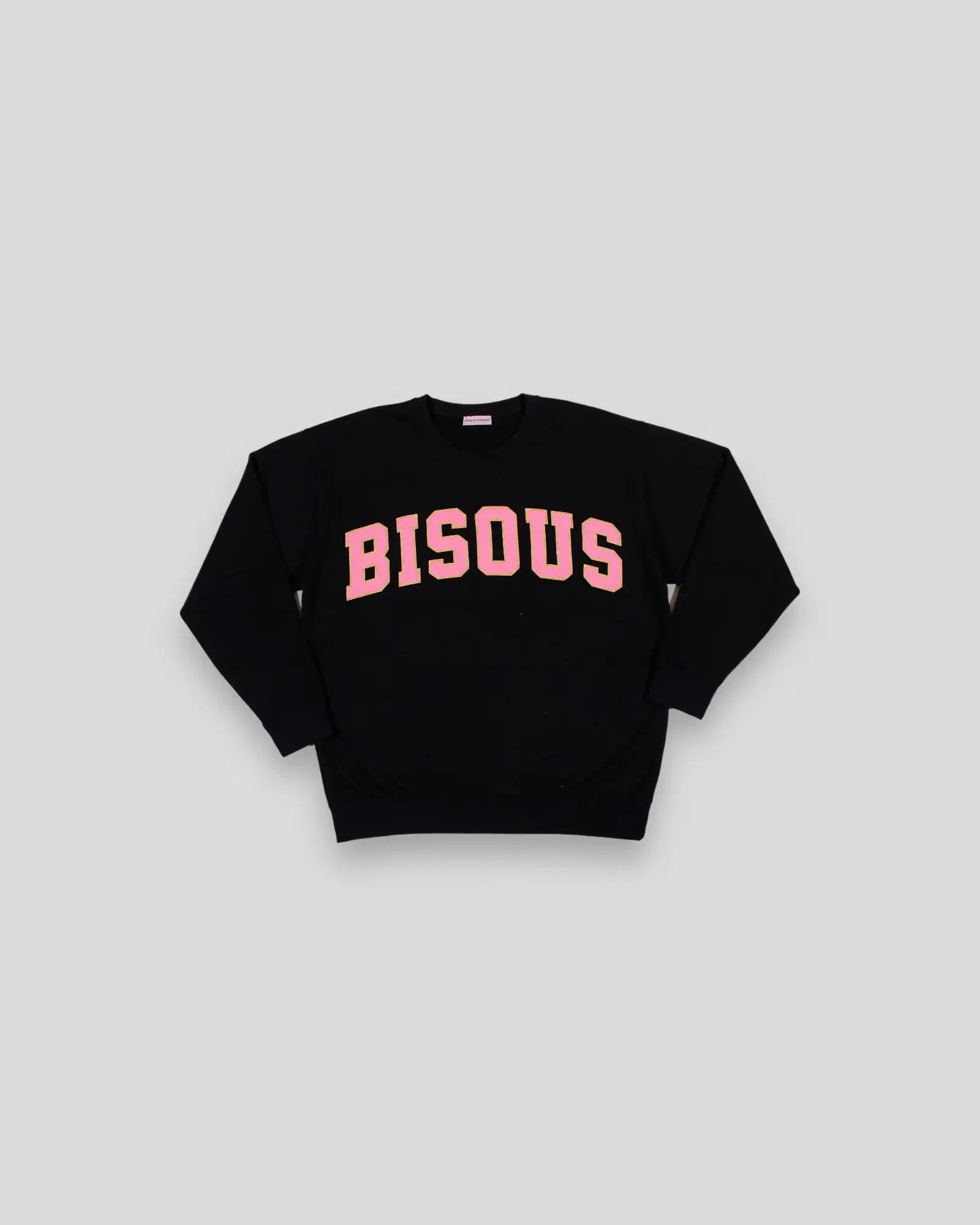 Bisous Skateboard || College Sweat - Women - Black Bisous Skateboards