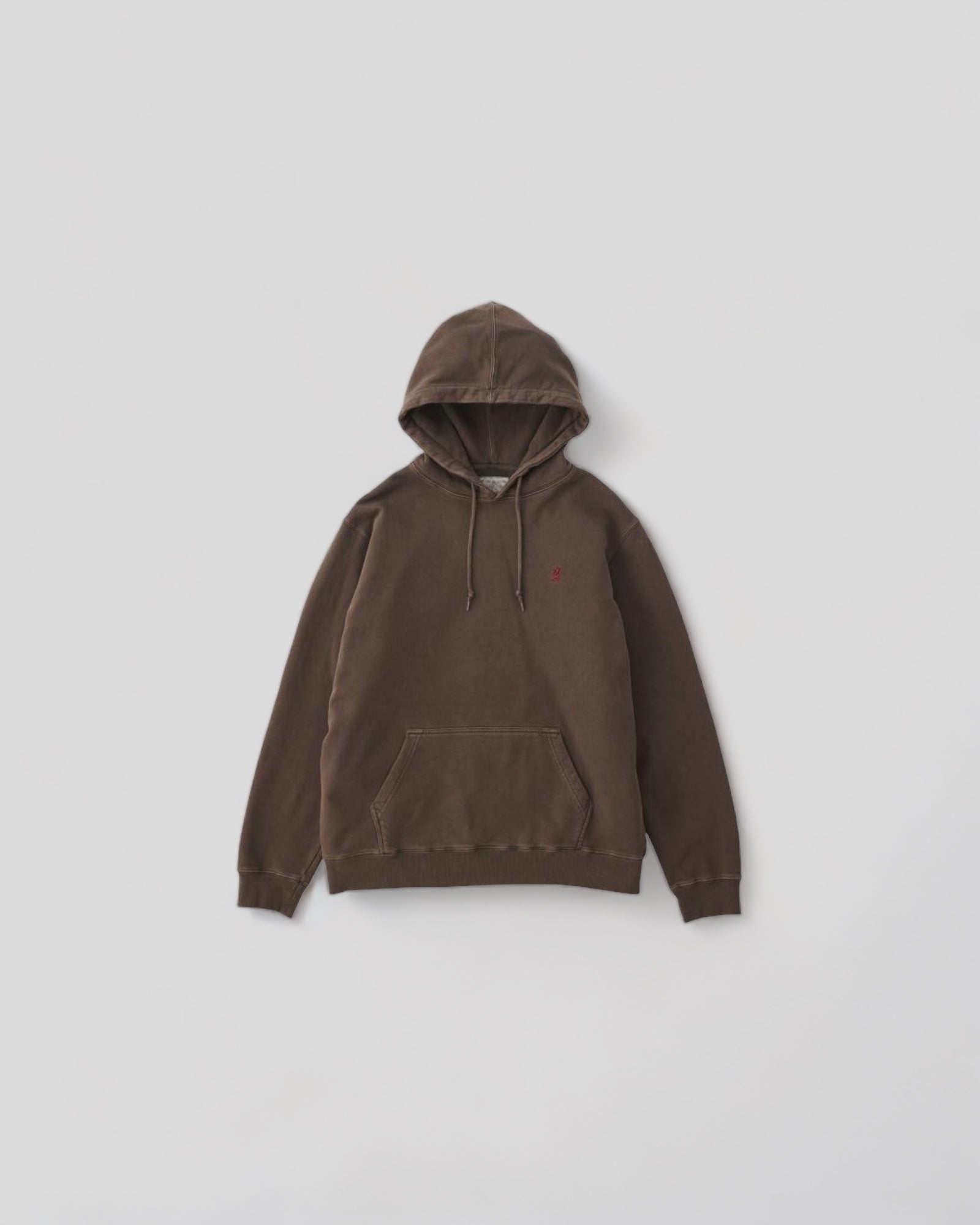 Gramicci - One Point Hooded Sweatshirt - Brown Pigment