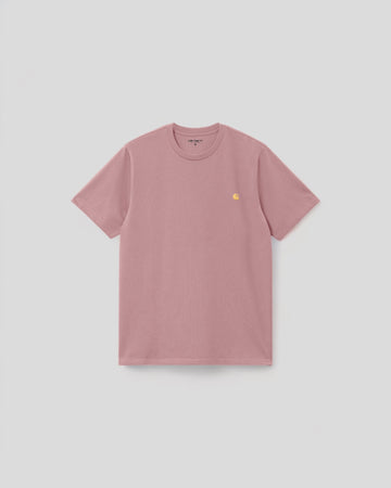 Carhartt || Chase T-Shirt - Glassy Pink / Gold