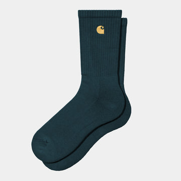 Carhartt || Chase Socks - Duck Blue / Gold Carhartt