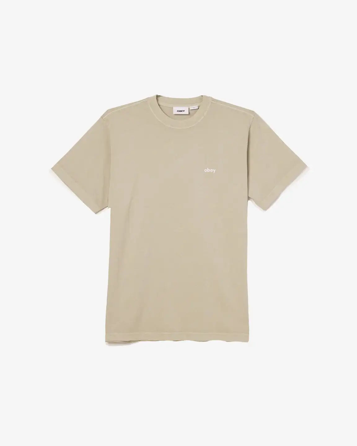Obey || Lowercase Pigment Tee - Abbey Stone - Men Obey