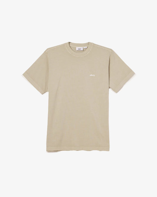 Obey || Lowercase Pigment Tee - Abbey Stone - Men Obey