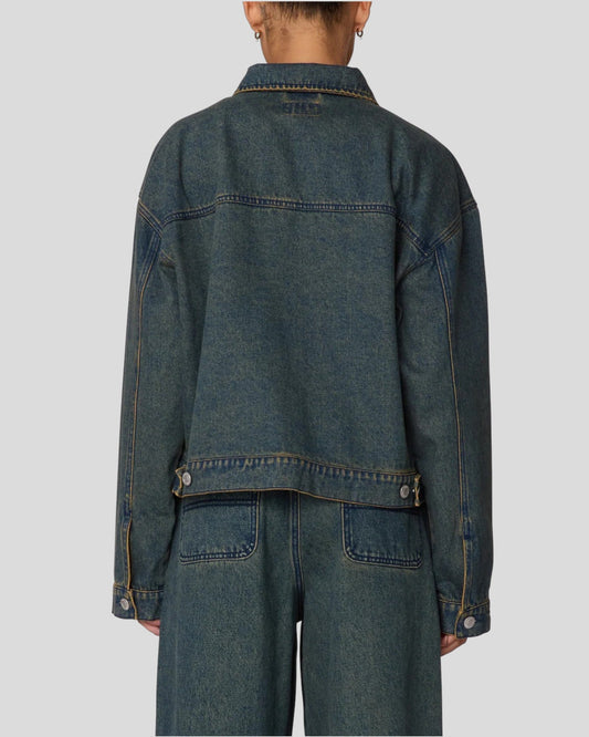 Obey || Ines Denim Jacket - Yellow Tint Wash Obey