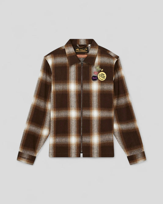 Deus || Control Circuit Jacket - Golden Pyrite Check - M’ Deus ex machina