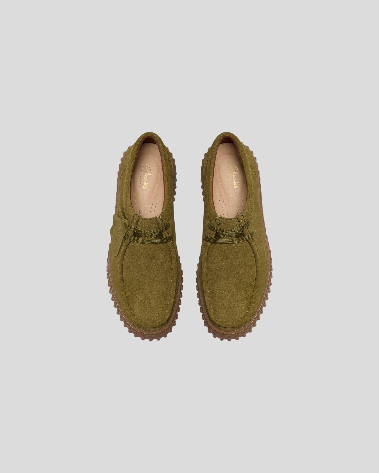 Clarks || Torhill Bee W' - Olive Suede Clarks