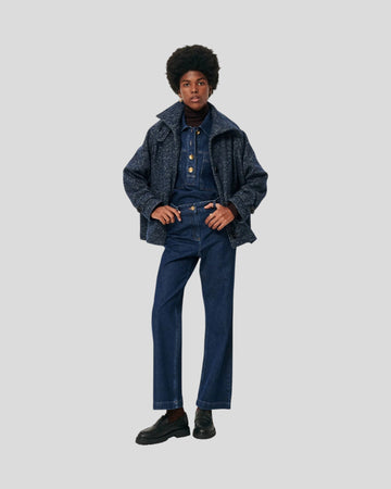 Sessùn || Lee Valley Short Coat - Denim Wool Sessùn