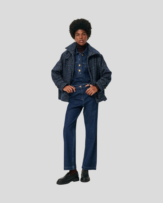 Sessùn || Lee Valley Short Coat - Denim Wool Sessùn