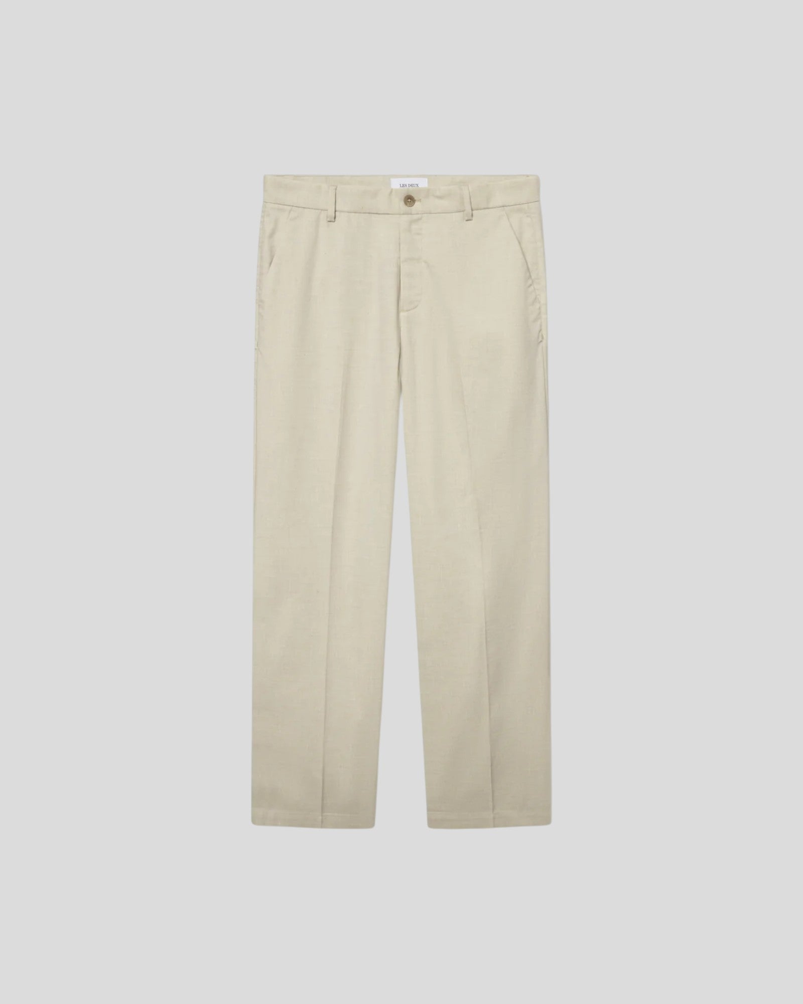 Les Deux || Como Slack Slub Suit Pants - Ivory Melange Les Deux