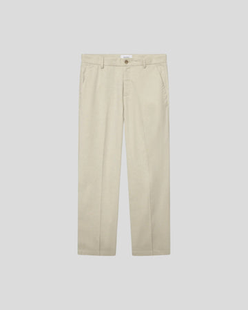 Les Deux || Como Slack Slub Suit Pants - Ivory Melange Les Deux