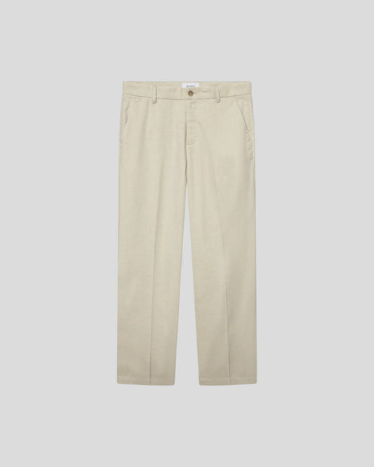 Les Deux || Como Slack Slub Suit Pants - Ivory Melange Les Deux
