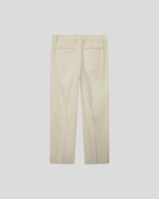Les Deux || Como Slack Slub Suit Pants - Ivory Melange Les Deux