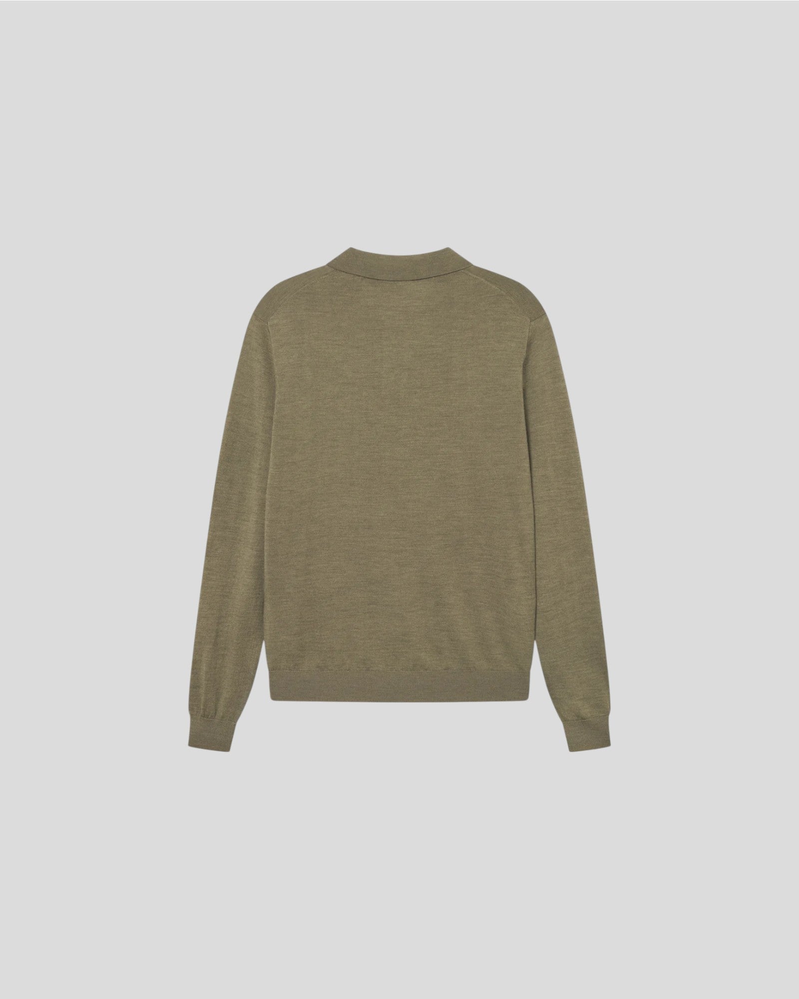 Les Deux || Greyson Merino Polo Knit - Military Olive Les Deux