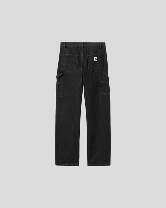 Carhartt || W' Pierce Pant Straight - Black Stone Washed Carhartt