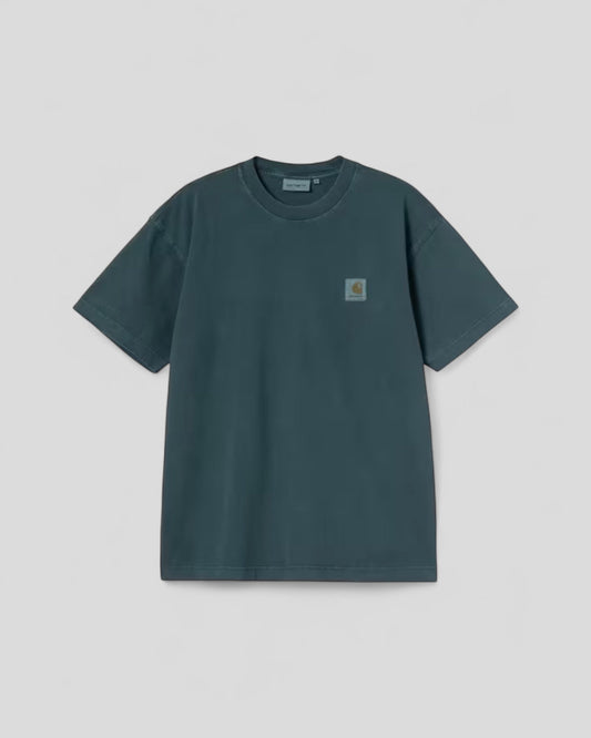 Carhartt || S/S Vista T-Shirt - Deep Lagoon Garment Dyed - M' Carhartt