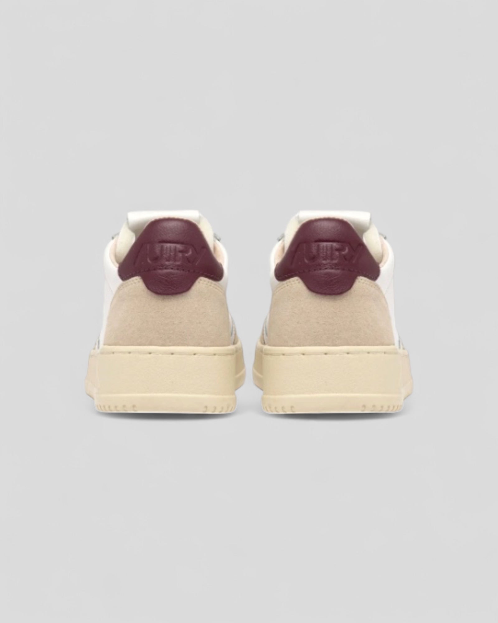Autry || Medalist LS03 - Leat/Suede Wht/Wine - M’ Autry