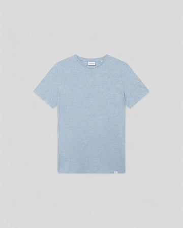 Les Deux ||Norregaard Tonal T-Shirt - Xenon Blue Melange Les Deux